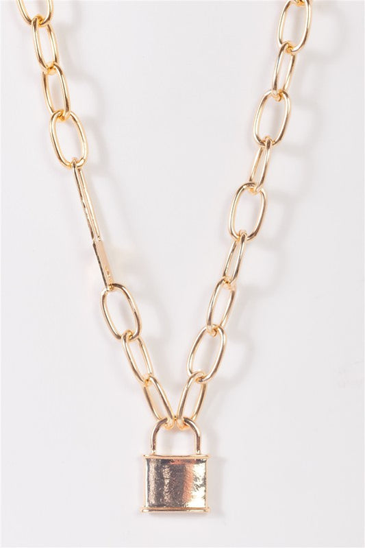 Padlock Pendant Necklace