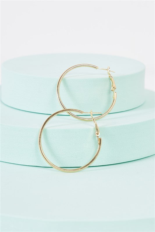 Minimalistic Round Hoop Earrings
